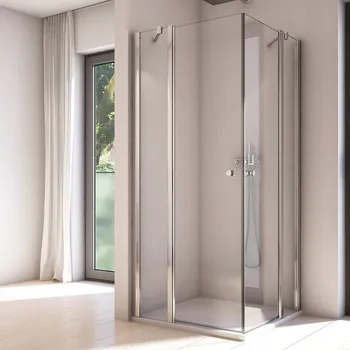 Ronal SOLINO SOL13 G+D sprchový kout čtvercový 90x90 cm Profil: Aluchrom, Sklo: Screen 87, Rozměr: 90x90 cm