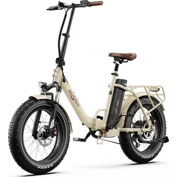 Elektrokolo Skládací městské elektrokolo OT16 Max Béžová - Bílá