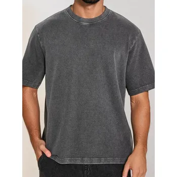 Pánská mikina Sinsay - Mikina s krátkými rukávy - šedá - 848DT-90X - 848DT-90X-XS