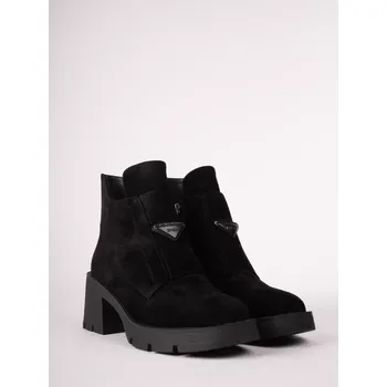 Dámská zimní obuv EPICA dámské kotníkové boty černé semišové