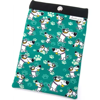 Obal na doklad Pamlskový Ráj Obal na očkovací průkaz psa – jack russell teriér Barva: petrolejová