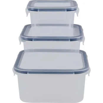 Dóza na potraviny SILVERCREST® Sada potravinových dóz, 6dílná (čtvercové a kulaté)