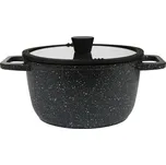 SILVERCREST® Hrnec z hliníkové litiny, Ø 24 cm (žulový vzhled/černá)