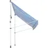 Markýza Výškově nastavitelná přenosná markýza 300 x 150 cm modrá/bílá