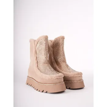 Dámská zimní obuv Alma En Pena dámské ugg béžové semišové 40