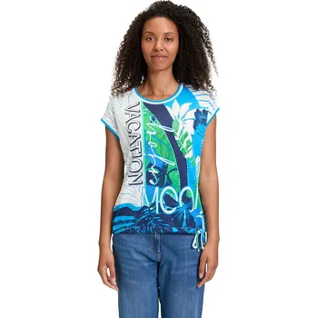 Dámské tričko BETTY BARCLAY SO COSY dámské triko modrobílé s potiskem