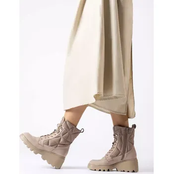 Dámská zimní obuv WONDERS dámské kotníkové boty béžové