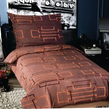 Povlečení Povlečení z mikrovlákna 140x200, 70x90 cm - Cihly