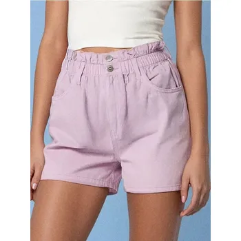 Sinsay - Kraťasy paperbag - fialová - 0393U-34J - 0393U-34J-34