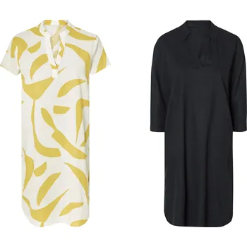 Dámské šaty esmara® Dámské lněné tunikové šaty