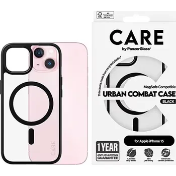 Náhradní kryt pro mobilní telefon Kryt PanzerGlass CARE Apple iPhone 15 Urban MagSafe černý/černý