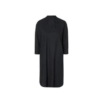 Dámské šaty esmara® Dámské lněné tunikové šaty (černá, 46)