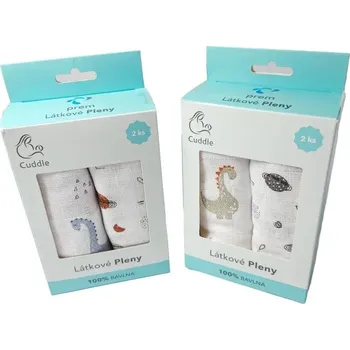 PREM Dárkové balení plen 70x70 cm - Vesmír + Brontosaurus