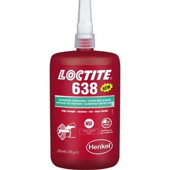 Průmyslové lepidlo Loctite - 638, 250 ml (po expiraci)