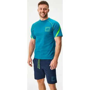 Dámské pyžamo Lotto Bavlněné pyžamo Marshall krátké S modrá