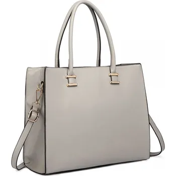 Šedá elegantní dámská kabelka do ruky i na rameno Gariel
