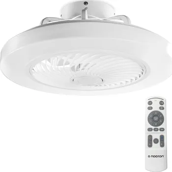 Stropní ventilátor Noaton 12050W Triton, bílý stropní ventilátor se světlem