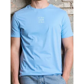 Sinsay - Tričko s krátkým rukávem - modrá - 7311F-51X - 7311F-51X-XS