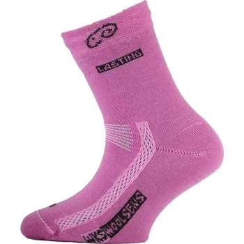 Dětské termoprádlo Lasting TJS 491 dětské merino ponožky růžové 25/26 XS