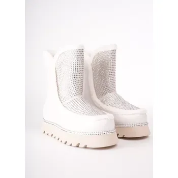 Dámská zimní obuv Alma En Pena dámské ugg bílé kožené 37