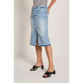 Dámská sukně PARAMI dámská džínová sukně světle modrá