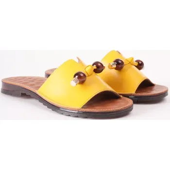 Dámské pantofle PASS dámské pantofle žluté