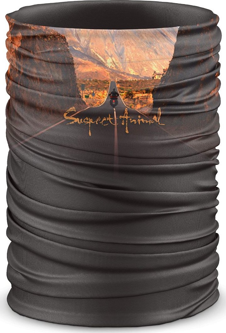 Multifunkční šátek ROUTE 66 - Hnědá / ONE SIZE