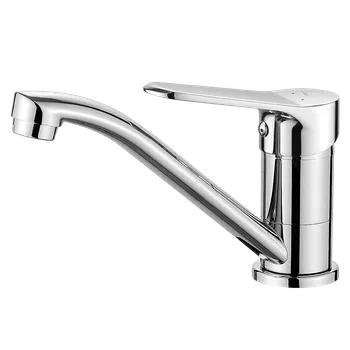 Vodovodní baterie Kuchinox Atez, umyvadlová baterie s pohyblivým výtokem, chromová, LAV-BTK_026D