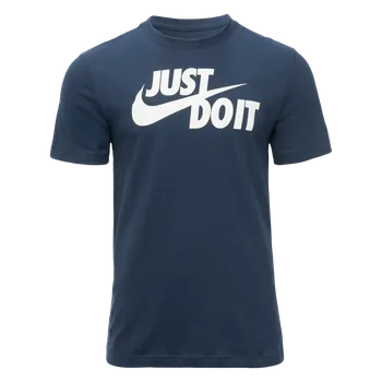 Pánské tričko Pánské Tričko s krátkým rukávem NIKE M NSW TEE JUST DO IT SWOOSH AR5006-410 – Tmavě modrá S