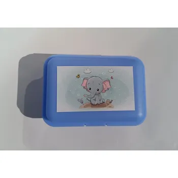 Svačinový box TVAR Dětský svačinový box - Slůně modrý