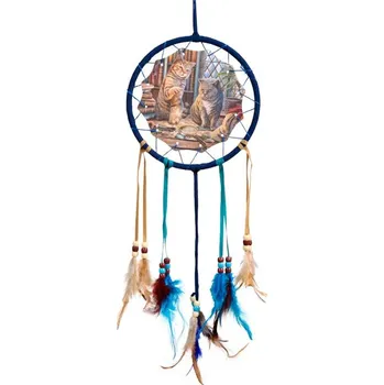 Lapač snů s magickými kočkami - design Lisa Parker