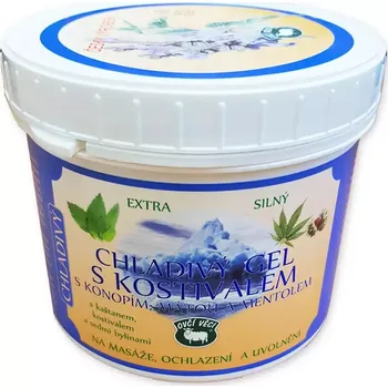 Tělový balzám Gel s kostivalem a konopím, 500 ml