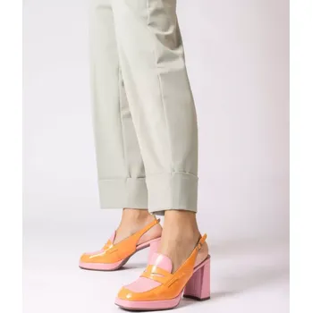 Dámské mokasíny WONDERS dámské lodičky oranžovorůžové