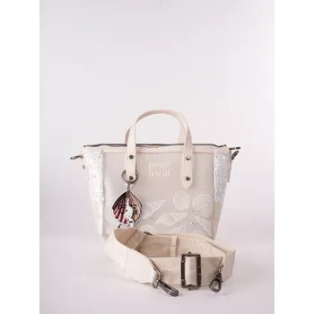 Kabelka PEPE MOLL dámská kabelka mořský motiv béžová