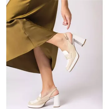 Dámské lodičky WONDERS dámské lodičky béžovobílé