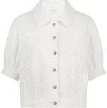 TRAMONTANA dámská bunda bílá s lurexem krátký rukáv