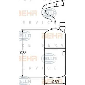 Sušič klimatizace BEHR HELLA SERVICE Vysoušeč klimatizace BHS 8FT 351 192-021