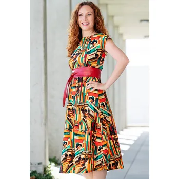 Těhotenské šaty Krásná mamka NEkojicí šaty Joanne BIOBAVLNA Retro Muse Velikost: XS