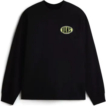 Pánské tričko tričko s dlouhým rukávem pánské VANS SPRAY ON LS Black - S
