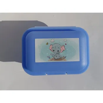 Svačinový box TVAR Dětský svačinový box malý - Slůně modrý