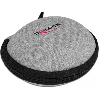 Elektronika Delock 18421 taška na sluchátka černá, šedá