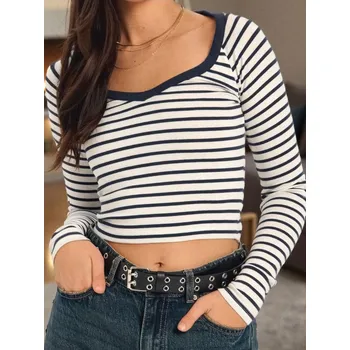 Dámské tričko Sinsay - Tričko s dlouhými rukávy - vícebarevná - 216AI-MLC - 216AI-MLC-L