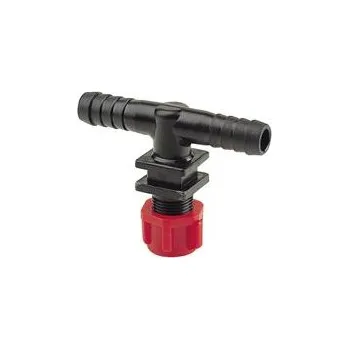 Zahradní hadice Držák trysky na hadici D.19 průchozí na 3/8 matice