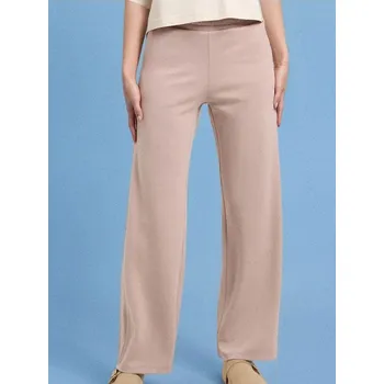 Oblečení a móda Sinsay - Tepláky s&nbsp;širokými nohavicemi soft touch - hnědá - 791EX-84X - 791EX-84X-S