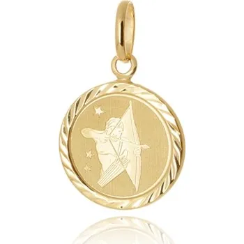 Přívěsek Přívěšek znamení Střelec ze žlutého zlata ZZ1419STRF + dárek zdarma