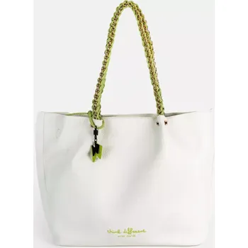 Kabelka PEPE MOLL kabela velká zelenozlaté uši, bílá