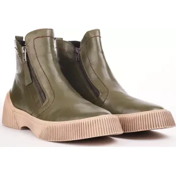 Dámská zimní obuv KARYOKA dámské kotníkové boty zelené