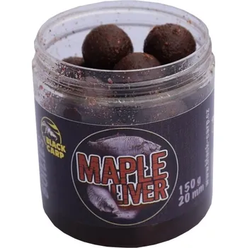 Návnadová surovina BLACK CARP - Dipované boilies 20 mm 150 g Maple Liver