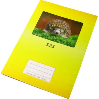 Sešit Papírna Martiník Školní sešit A5 523  20 listů linkovaný mix motivů