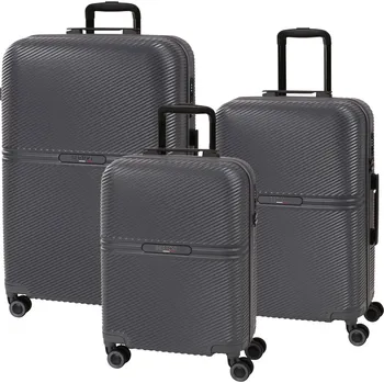 Cestovní kufr BERTOO Monza - tmavě šedý set 3v1